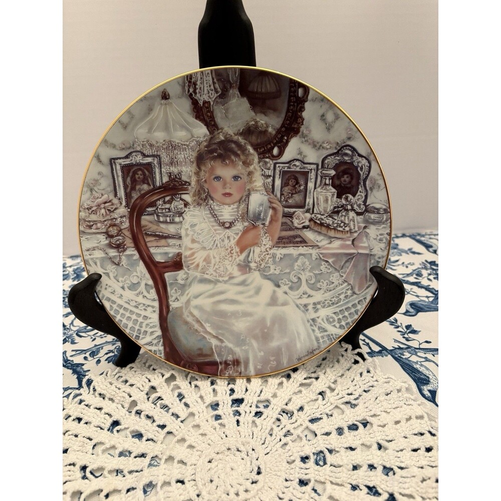 Edwin M Knowles Collector Plate "Rebecca" Limited Edition